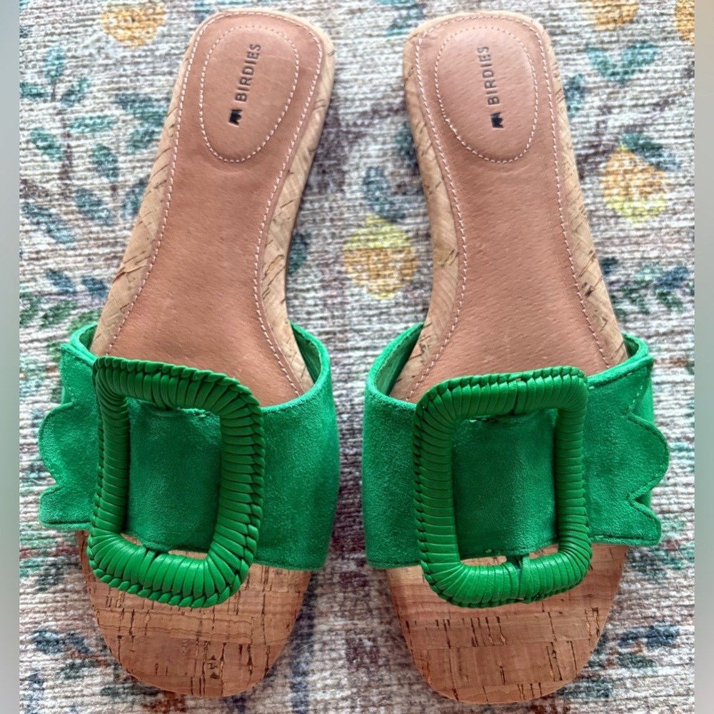 Birdies The Kiwi in Kelly Green Suede, Limited, NWOT - Picture 2 of 13